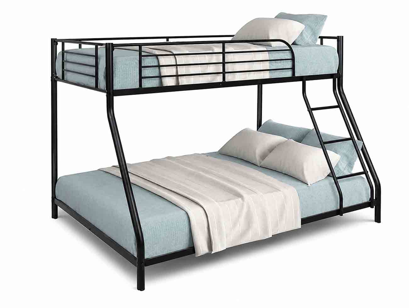 تخت دو طبقه یک نفره و دو نفره متصل فلزی S2500